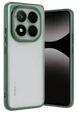 Newface Xiaomi Redmi Note 14 Pro Plus Kılıf Razer Lensli Silikon - Yeşil