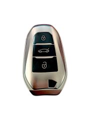 Peugeot 208-308-508-2008-3008-5008 Anahtar Uyumlu Silikon Oto Anahtar Kumanda Kabı Kılıf Füme