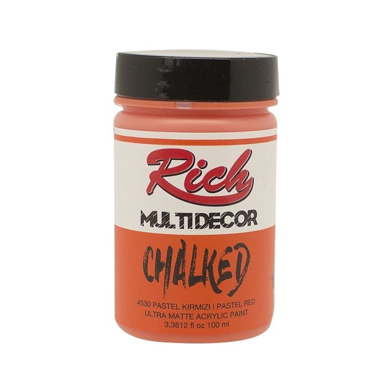 Multidecor Chalked Akrilik Boya - 100cc - Pastel Kırmızı - N:4530