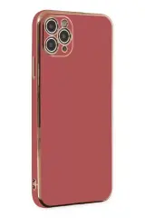 Newface İphone 11 Pro Max Kılıf Volet Silikon - Kırmızı