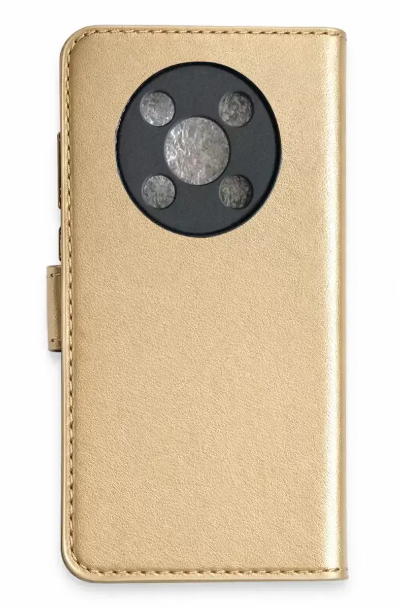 Newface Huawei Nova Y90 Trend S Plus Kapaklı Kılıf - Gold