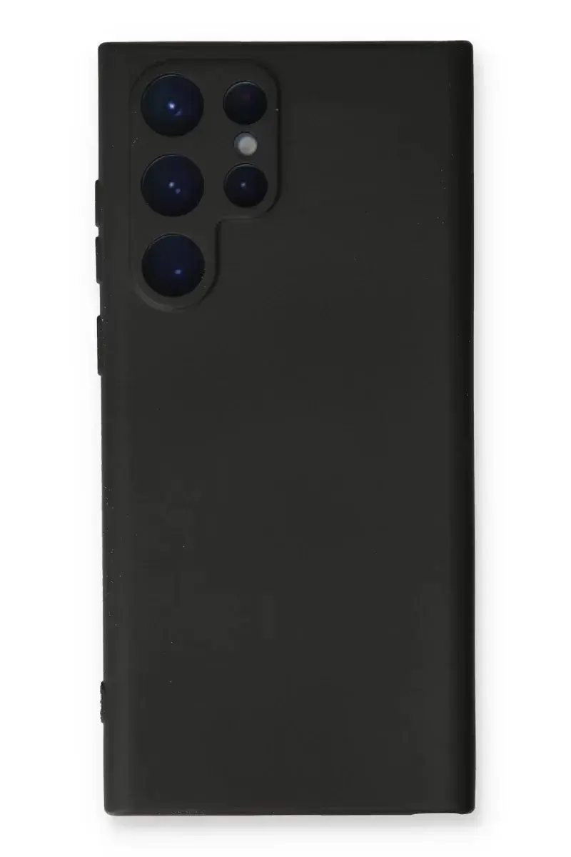 Newface Samsung Galaxy S24 Ultra Kılıf Nano İçi Kadife Silikon - Siyah