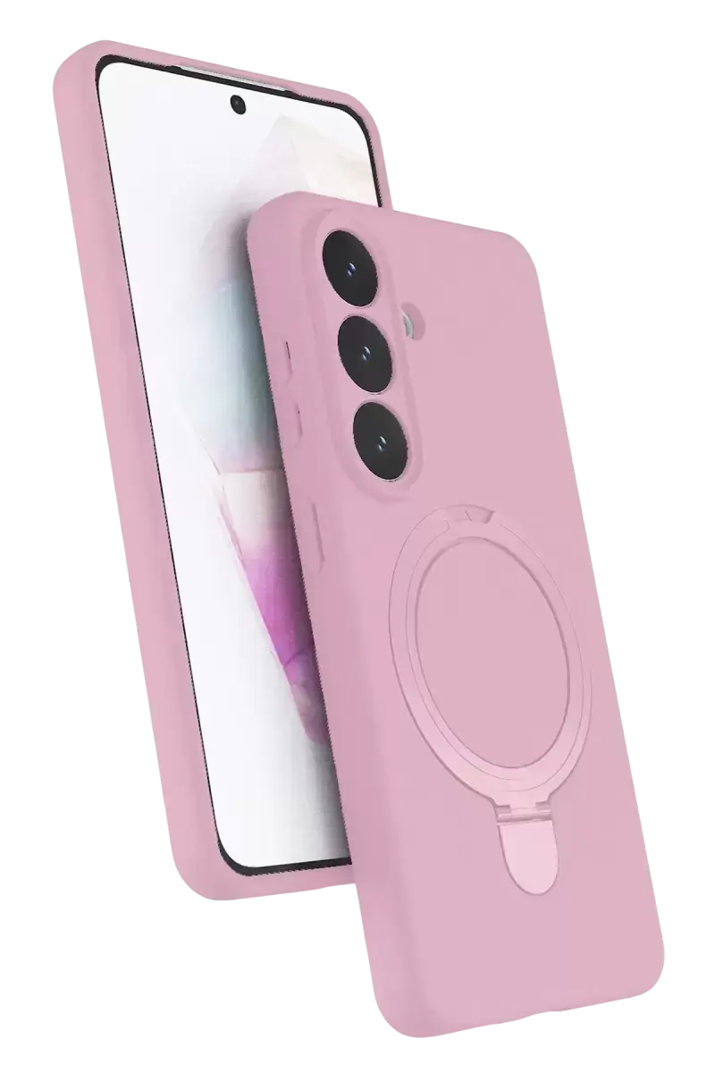 Newface Samsung Galaxy S26 Plus Regal Magsafe Standlı Kapak - Açık Pembe