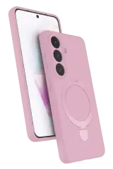 Newface Samsung Galaxy S26 Plus Regal Magsafe Standlı Kapak - Açık Pembe