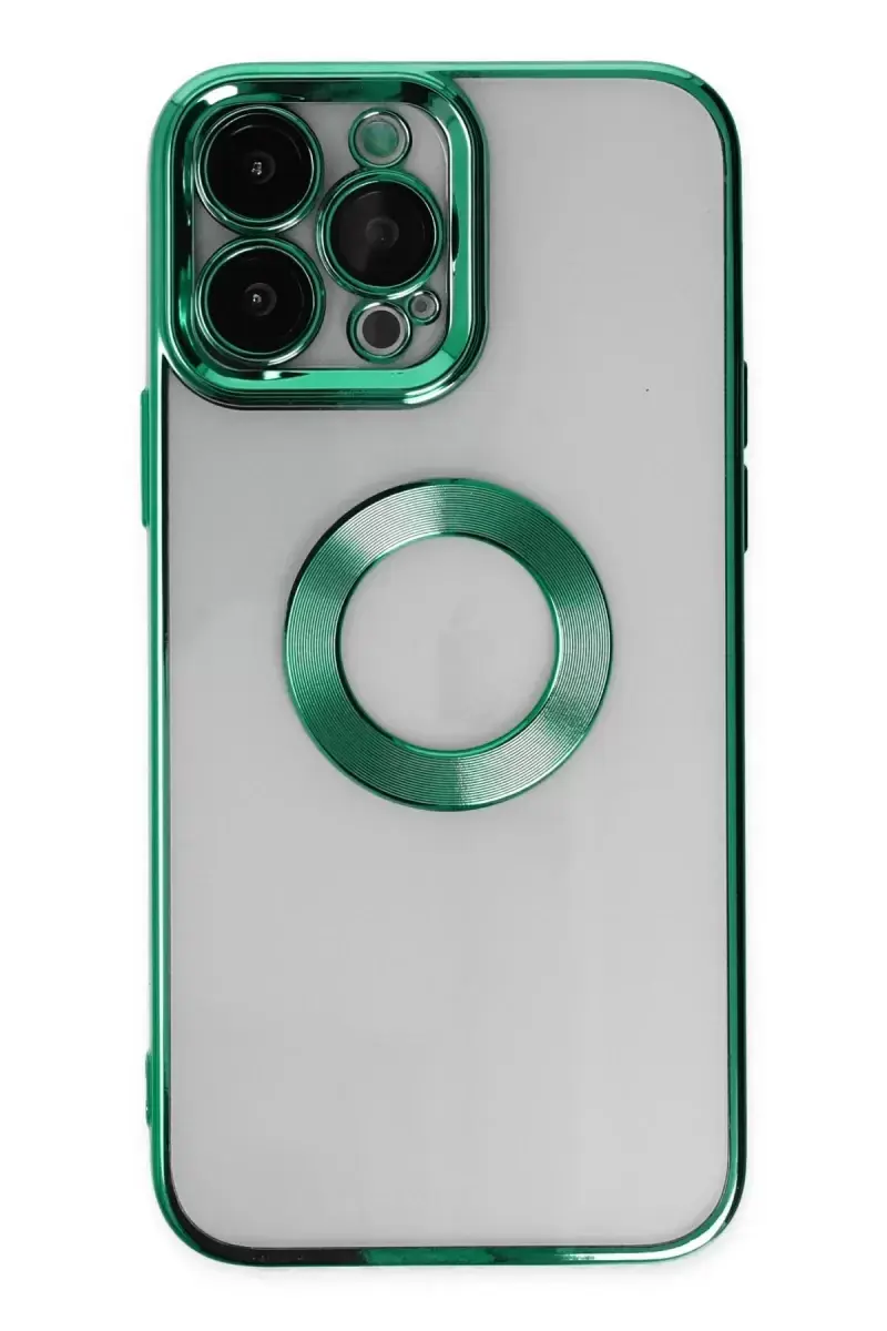 Newface Apple İphone 14 Pro Max Kılıf Slot Silikon - Köknar Yeşili