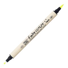 Fabricolor Twin - Çift Uçlu Kumaş Kalemi - Fluorescent Yellow