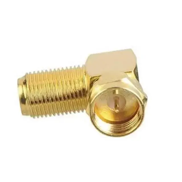 L 90 Derece Gold F Konnektör Çevirmeli