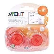 Avent Yalancı Emzik Şeffaf 6-18 Ay 2li