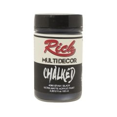 Multidecor Chalked Akrilik Boya - 100cc - Siyah - N:4580