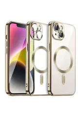 Newface İphone 15 Kılıf Kross Magneticsafe Kapak - Gold