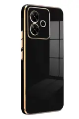 Newface Xiaomi Redmi 13 4g Kılıf Volet Silikon - Siyah