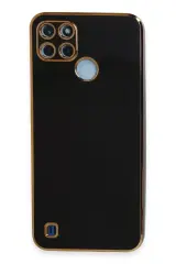Newface Realme C25y Kılıf Volet Silikon - Siyah
