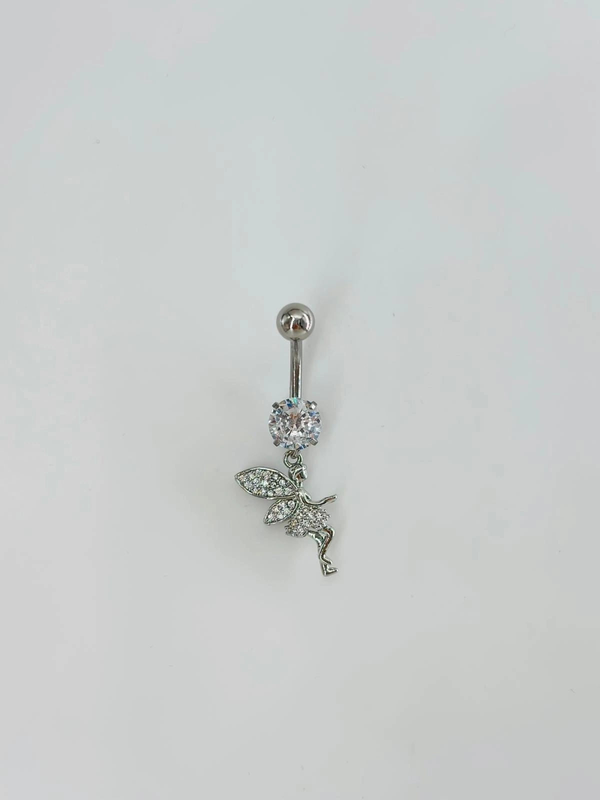 Su Perisi Detaylı Göbek Piercing