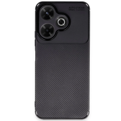 Xiaomi Redmi 13 4g Kılıf Auto Focus Karbon Kapak - Siyah
