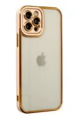 Newface İphone 12 Pro Max Kılıf Liva Lens Silikon - Rose