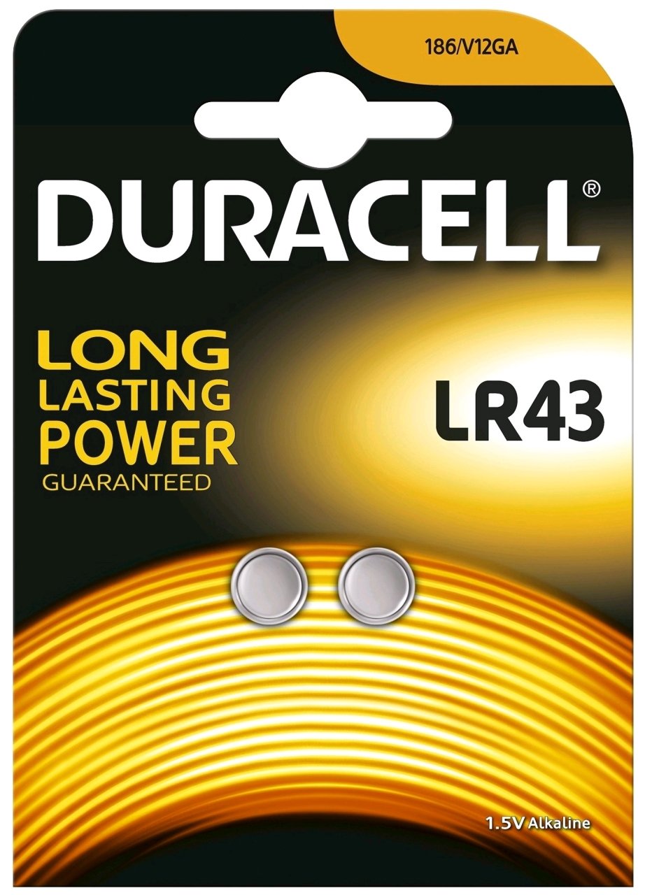 Alkali Düğme Pil 1,5 Volt N:Lr43 2'li