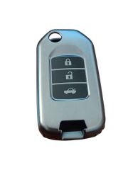 Honda Fc5/H-RV/C-RV Anahtar Uyumlu Silikon Oto Anahtar Kumanda Kabı Kılıf Füme