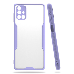 Samsung Galaxy M51 Kılıf Platin Silikon - Lila