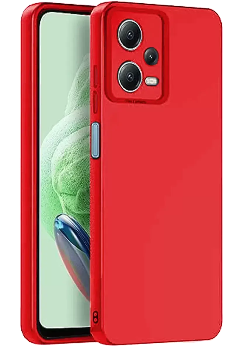 Newface Xiaomi Redmi Note 12 Pro 5g Kılıf Nano İçi Kadife Silikon - Kırmızı