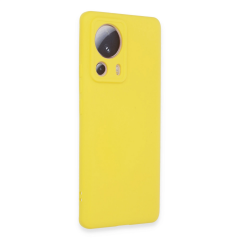 Xiaomi Mi 13 Lite Kılıf Nano İçi Kadife Silikon - Sarı