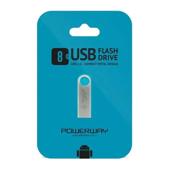 powerway Pw-8gb 8 Gb Usb 2.0 Mini Metal Flash Bellek