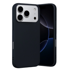 İphone 17 Pro Nano İçi Kadife Silikon - Siyah