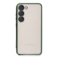 Samsung Galaxy S24 Plus Kılıf Razer Lensli Silikon - Yeşil