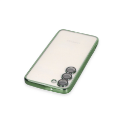 Samsung Galaxy S24 Plus Kılıf Razer Lensli Silikon - Yeşil