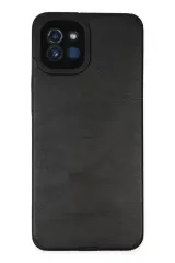 Newface Samsung Galaxy A03 Kılıf Loop Deri Silikon - Siyah