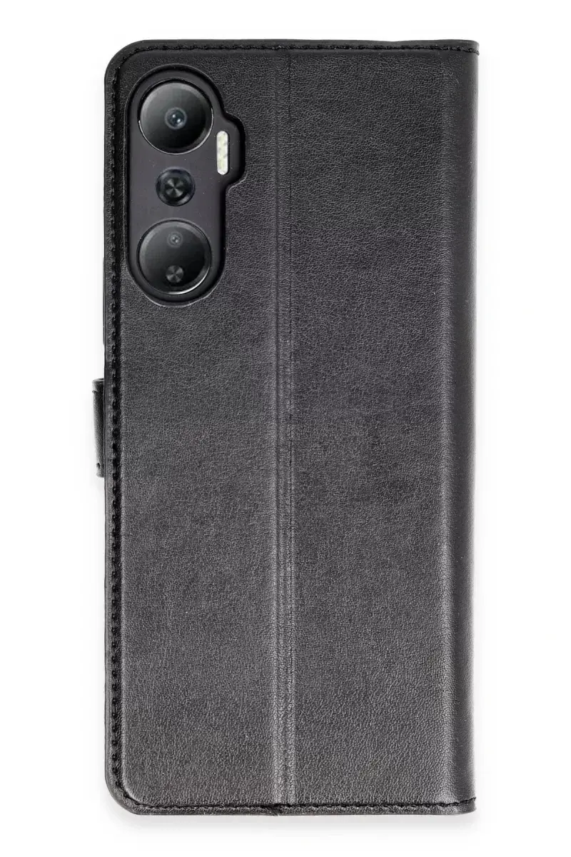 Newface İnfinix Hot 20 Kılıf Trend S Plus Kapaklı Kılıf - Siyah