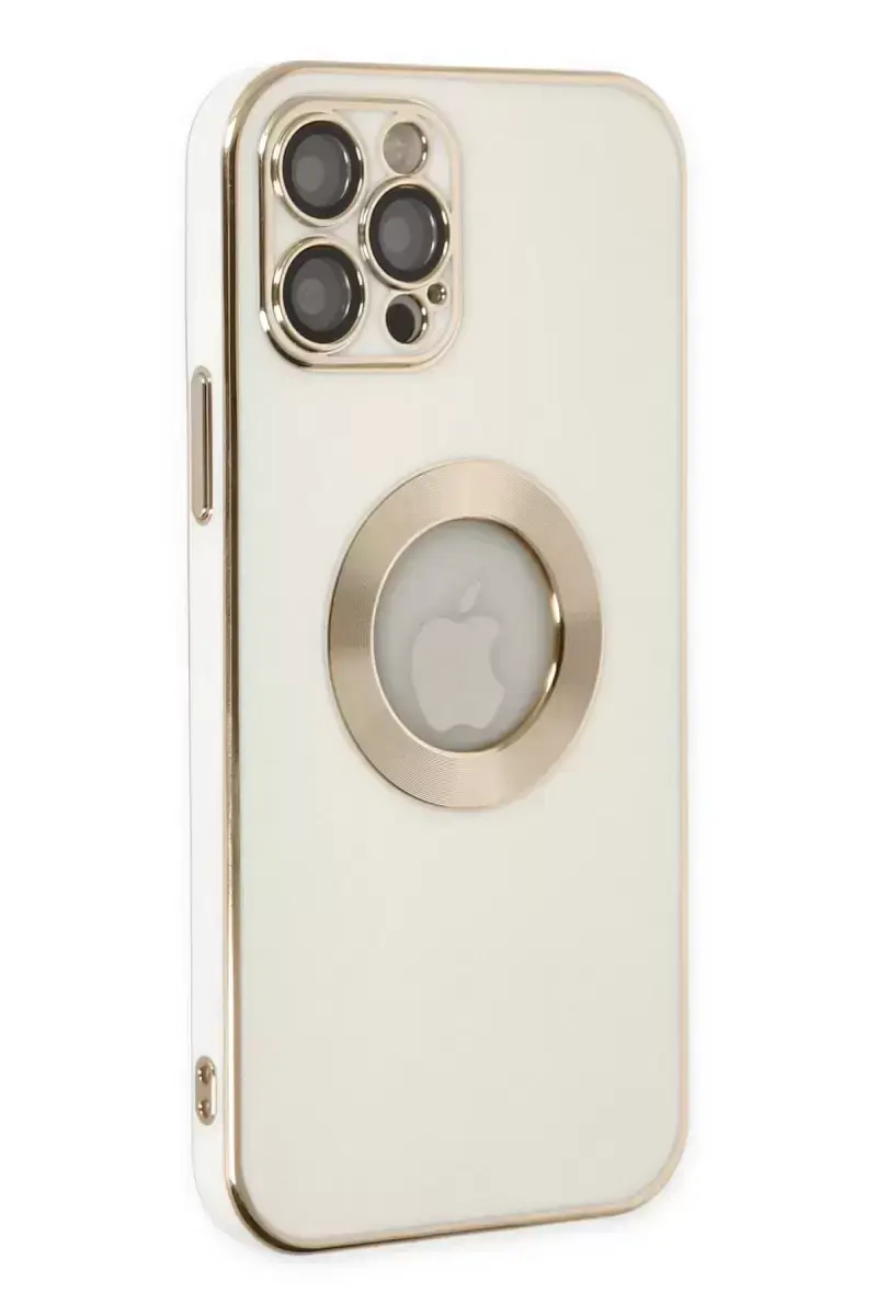 Newface İphone 12 Pro Max Kılıf Store Silikon - Beyaz