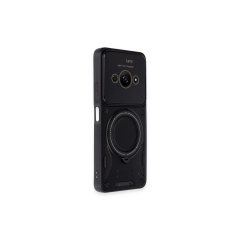 Xiaomi Poco C61 Kılıf Joy Lens Standlı Kapak - Siyah