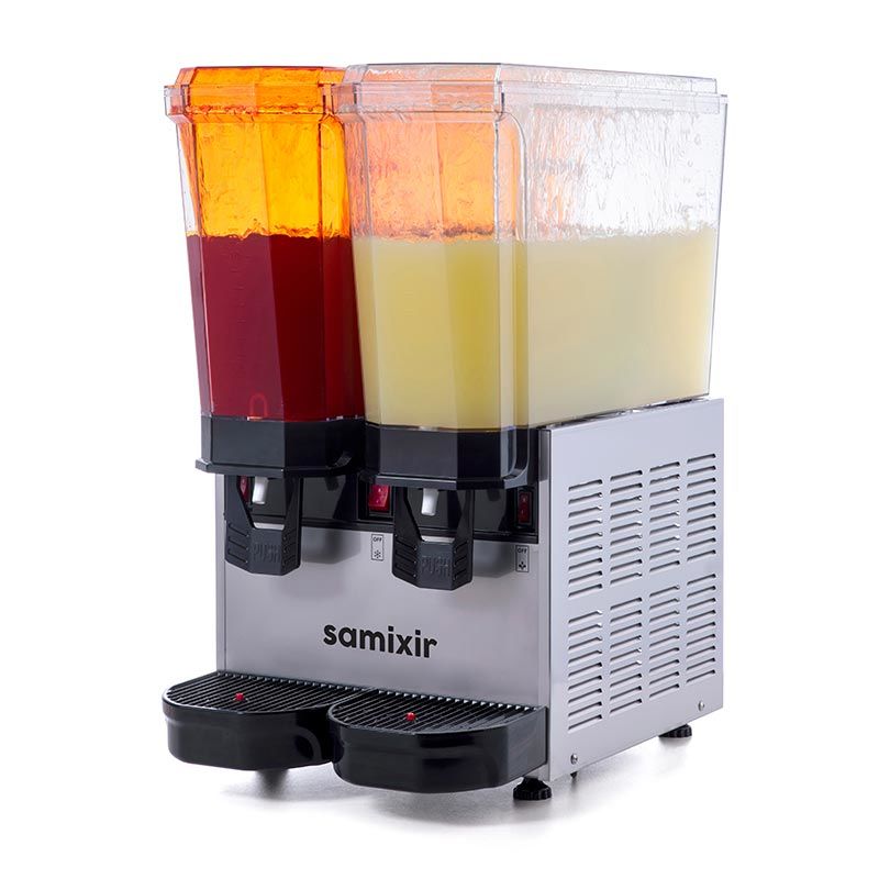 Klasik Twin Soğuk İçecek Dispenseri, 20+20 L, Fıskiyeli, Inox
