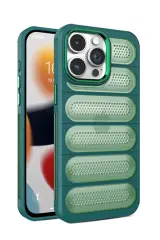 Newface İphone 14 Pro Max Kılıf Airmax Silikon Kapak - Koyu Yeşil