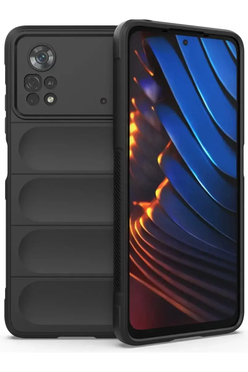 Newface Xiaomi Poco X4 Pro 5g Kılıf Optimum Silikon - Siyah