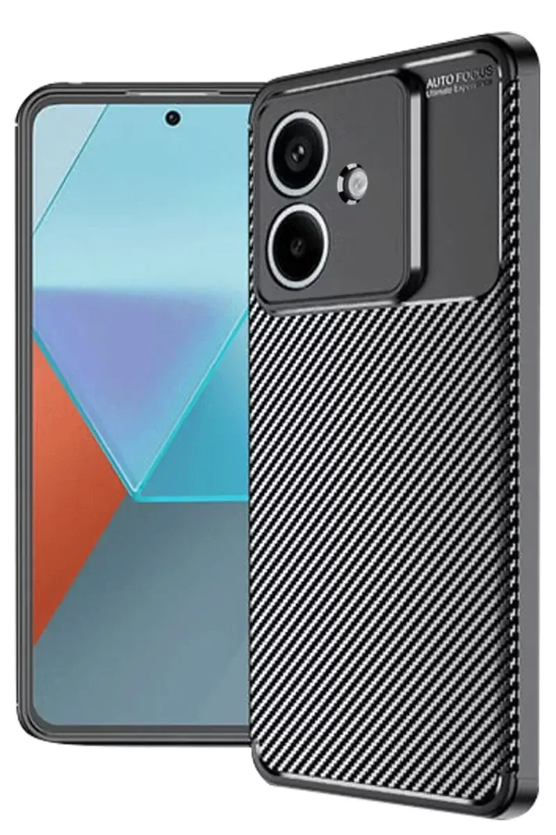 Newface Oppo A3 Kılıf Auto Focus Karbon Kapak - Siyah