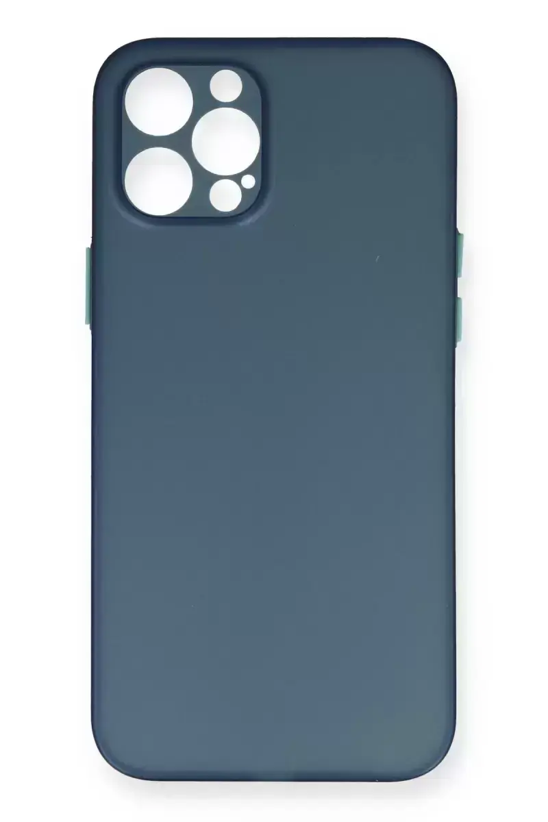 Newface İphone 12 Pro Max Kılıf Pp Ultra İnce Kapak - Mavi