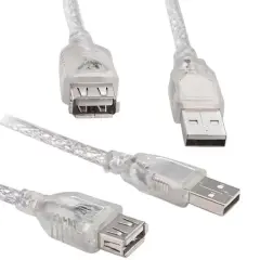 S-link Usb 2.0 Şeffaf 10 Metre Usb Uzatma Kablosu
