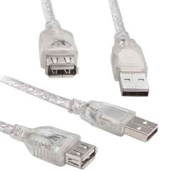S-link Usb 2.0 Şeffaf 10 Metre Usb Uzatma Kablosu