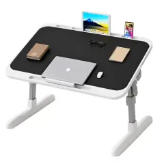 Sunup Sn-29699 Çok Fonksiyonlu Katlanabilir Yatak Koltuk Laptop Masası Yükseklik Ve Açı Ayarlı Siyah 60x40cm