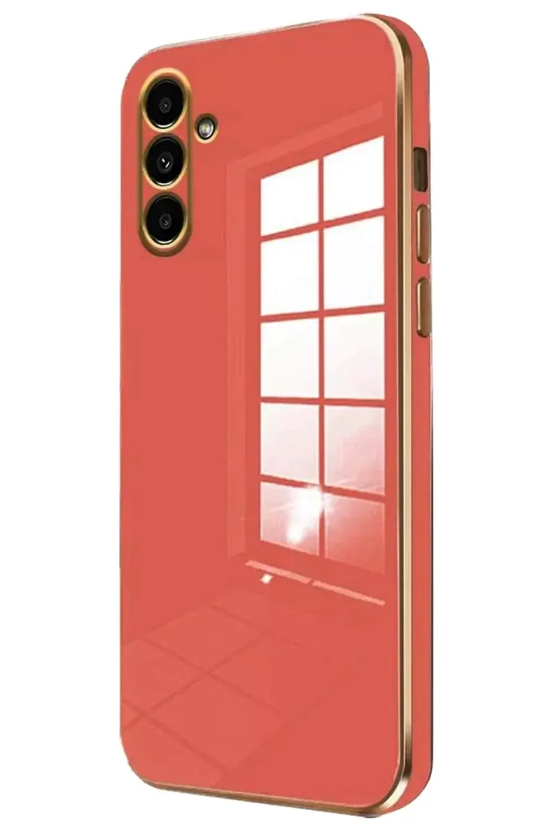 Newface Samsung Galaxy A55 5g Kılıf Volet Silikon - Kırmızı
