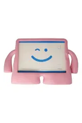 Newface Samsung Galaxy Tab A9 Kılıf Karakter Tablet Silikon - Açık Pembe