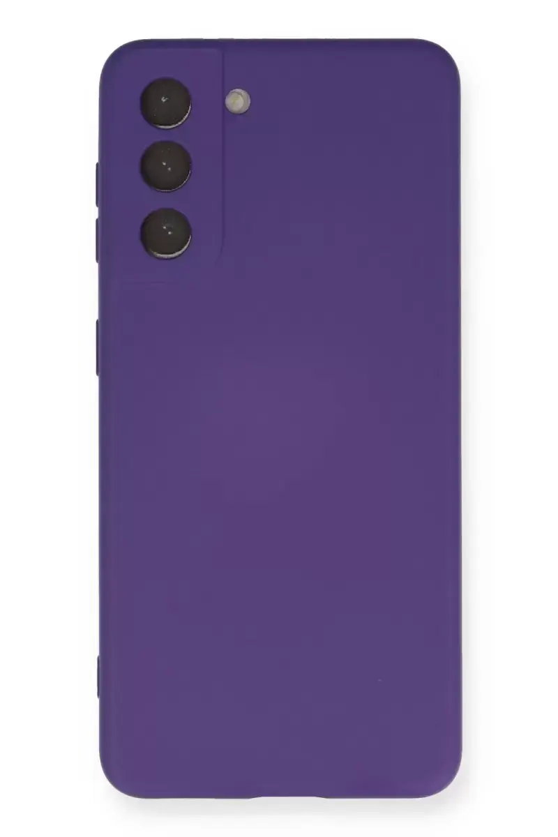Newface Samsung Galaxy S21 Kılıf Nano İçi Kadife Silikon - Mor