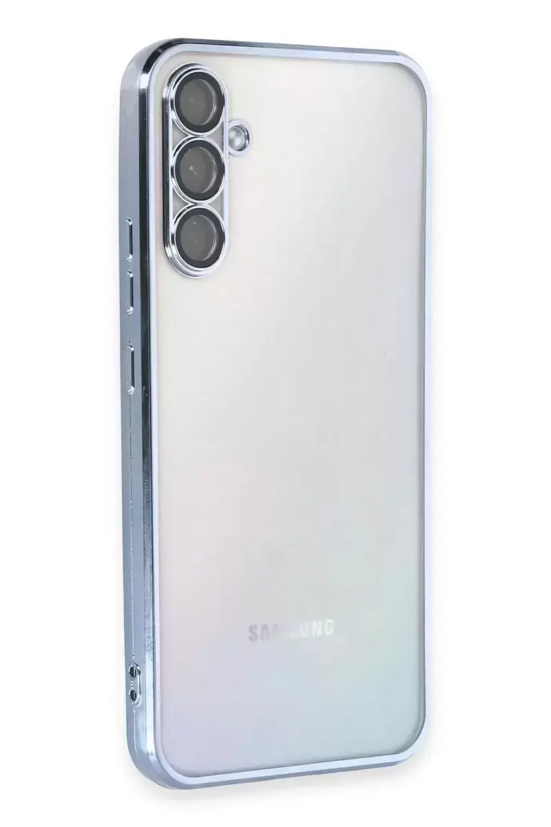 Newface Samsung Galaxy A34 5g Kılıf Razer Lensli Silikon - Açık Mavi