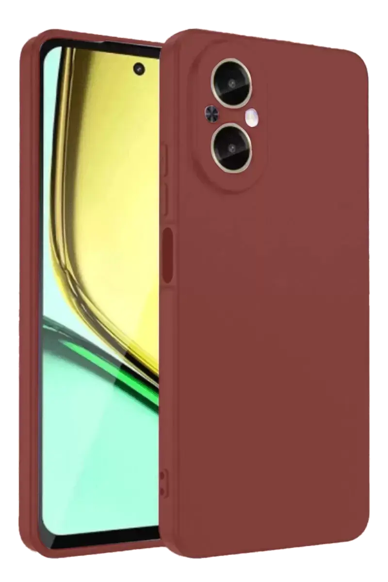 Newface Realme 12 Lite Kılıf First Silikon - Bordo