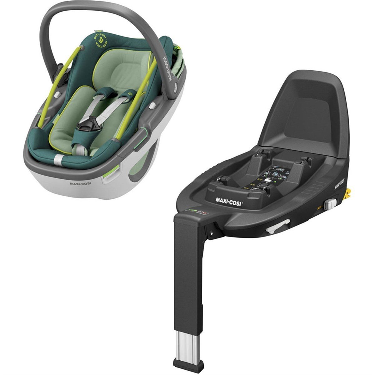 Maxi-Cosi Coral & FamilyFix3 Baza / Neo Green