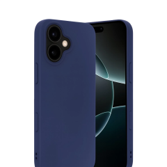 İphone 17 Nano İçi Kadife Silikon - Lacivert