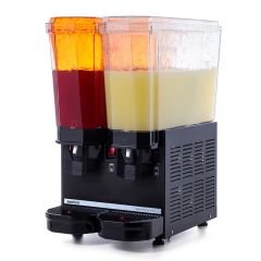 Klasik Twin Soğuk İçecek Dispenseri, 20+20 L, Fıskiyeli, Siyah