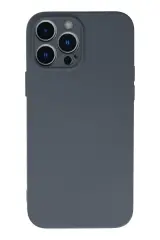 Newface İphone 13 Pro Max Kılıf Nano İçi Kadife Silikon - Gri