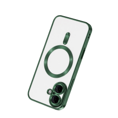 İphone 16 Kılıf Kross Magneticsafe Kapak - Koyu Yeşil